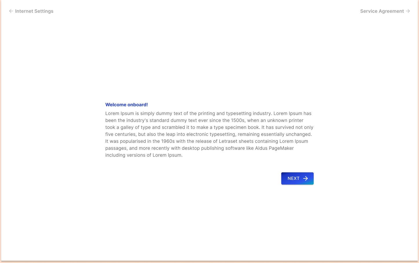 Service agreement